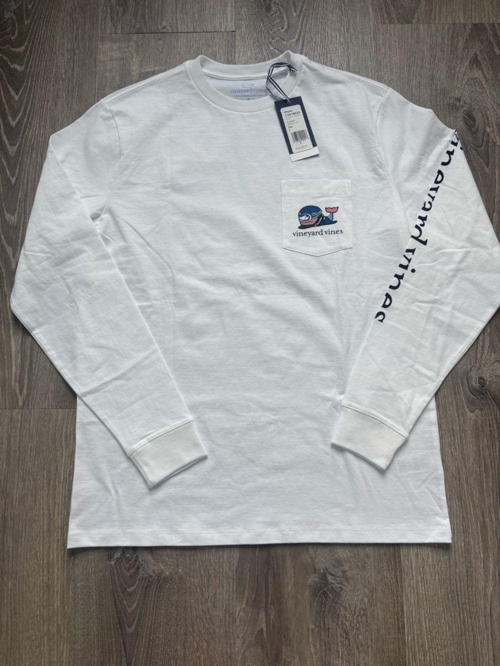 NWT Vineyard Vines Men’s White Long-Sleeve Snowboard Tee Size S
